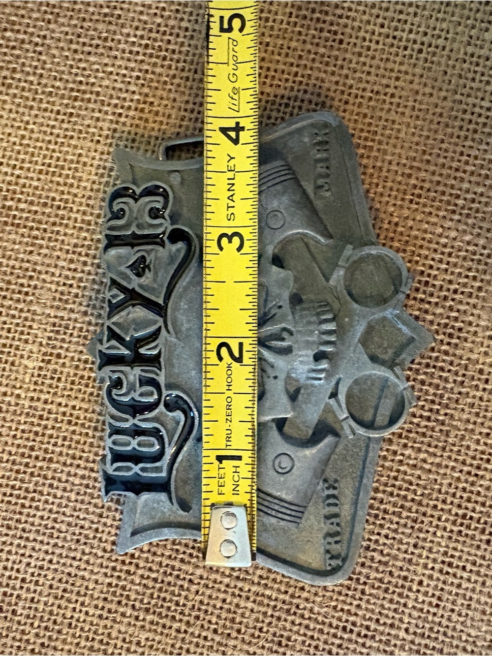 Lucky 13 Skull Crossbones Metal Belt Buckle Silver/Black Goth Skeleton Theme - Picture 14 of 15